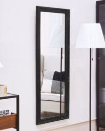 Beliani Wall Mirror Fougeres 50 Cm 130 Cm Black - thumbnail 2