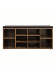 Songmics Vasagle Shoe Bench, Shoe Shelf, Shoe Rack, Storage Cabinet, 10 Compartments, With Cushion, For Entryway, 104 X 30 X 48 Cm - thumbnail 4