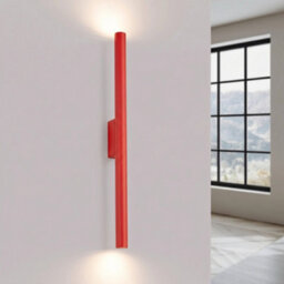 Sollux Lighting Pastelo Steel Red 2 Lights Modern Wall Lamps - thumbnail 3