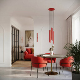 Sollux Lighting Pastelo Steel Red 2 Lights Modern Wall Lamps - thumbnail 7