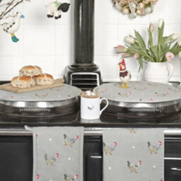 Hob Cover: Sophie Allport Chicken Hob Cover, Cotton - thumbnail 5