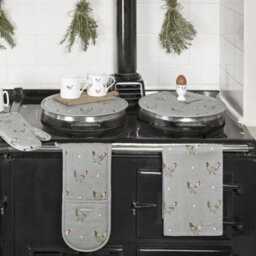 Hob Cover: Sophie Allport Chicken Hob Cover, Cotton - thumbnail 4