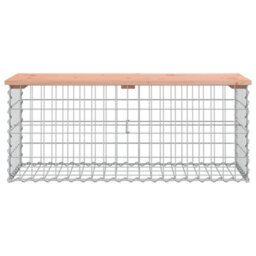 Berkfield Compact Garden Bench Gabion Design 103X44X42 Cm Solid Wood Douglas - thumbnail 3