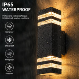 Shopnbits Up & Down Led Wall Light, Outdoor Waterproof Garden & Porch Light - thumbnail 6