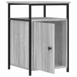 Berkfield Bedside Cabinet Grey Sonoma 40X42X60 Cm Engineered Wood - thumbnail 5