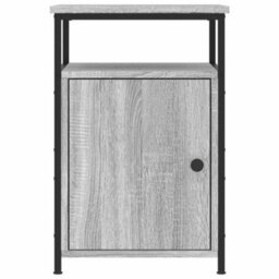 Berkfield Bedside Cabinet Grey Sonoma 40X42X60 Cm Engineered Wood - thumbnail 6