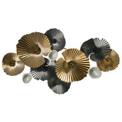 Beliani Wall Decor Francium 50 Cm Metal Multicolour - image 1