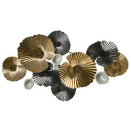 Beliani Wall Decor Francium 50 Cm Metal Multicolour - thumbnail 1