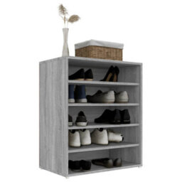 Vidaxl Shoe Cabinet Grey Sonoma 60X35X70 Cm Engineered Wood - thumbnail 4