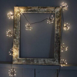 150 Led 10 Starburst Black Fairy Lights 1.8M Battery Indoor And Outdoor Use - thumbnail 2