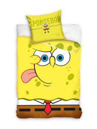 Spongebob Squarepants Face Single Duvet Cover And Pillowcase Set - European Size - thumbnail 1