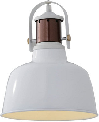 CGC Lighting Cgc White Metal Dome Pendant Ceiling Kitchen Island Light - image 1