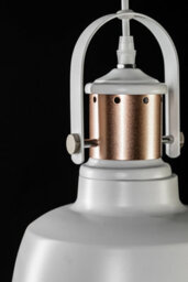 CGC Lighting Cgc White Metal Dome Pendant Ceiling Kitchen Island Light - thumbnail 3