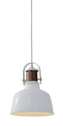 CGC Lighting Cgc White Metal Dome Pendant Ceiling Kitchen Island Light - thumbnail 2