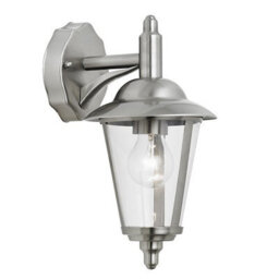 Luminosa Lighting Luminosa Klien 1 Light Outdoor Wall Lantern Polished Stainless Steel, Clear Polycarbonate Ip44, E27 - thumbnail 2