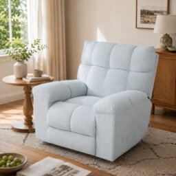 Darphe Electric Recliner Swivel Chair With Charging Port And Footrest