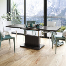 Heze Furniture Astrid 70 - 2 In 1 Extending Coffee / Dining Table - Wenge - thumbnail 3