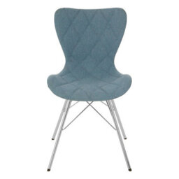 Orsina Blue Dining Chair, Backrest Dining Chair, Space-Saving Office Desk Chair, Easy To Clean Dining Chair - thumbnail 2