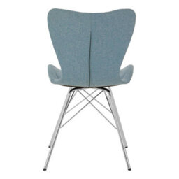 Orsina Blue Dining Chair, Backrest Dining Chair, Space-Saving Office Desk Chair, Easy To Clean Dining Chair - thumbnail 4