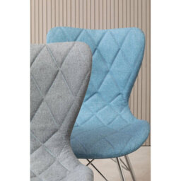 Orsina Blue Dining Chair, Backrest Dining Chair, Space-Saving Office Desk Chair, Easy To Clean Dining Chair - thumbnail 6