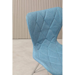 Orsina Blue Dining Chair, Backrest Dining Chair, Space-Saving Office Desk Chair, Easy To Clean Dining Chair - thumbnail 8