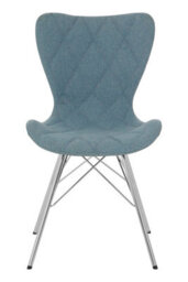 Orsina Blue Dining Chair, Backrest Dining Chair, Space-Saving Office Desk Chair, Easy To Clean Dining Chair - thumbnail 9