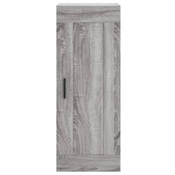 Berkfield Highboard Grey Sonoma 34.5X34X180 Cm Engineered Wood - thumbnail 7