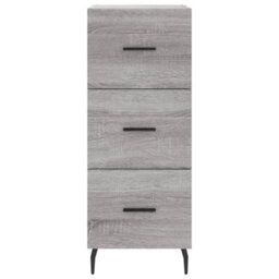 Berkfield Highboard Grey Sonoma 34.5X34X180 Cm Engineered Wood - thumbnail 6
