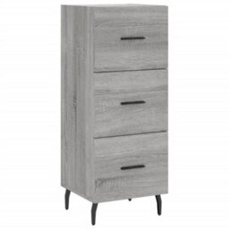 Berkfield Highboard Grey Sonoma 34.5X34X180 Cm Engineered Wood - thumbnail 5