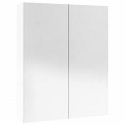 Berkfield Bathroom Mirror Cabinet 60X15X75 Cm Mdf Shining White - thumbnail 4
