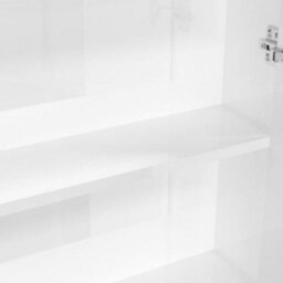 Berkfield Bathroom Mirror Cabinet 60X15X75 Cm Mdf Shining White - thumbnail 7