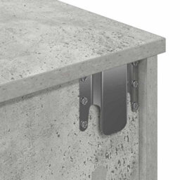 Berkfield Wall Shelf With Drawers Concrete Grey 80X31X17 Cm Engineered Wood - thumbnail 9
