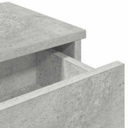 Berkfield Wall Shelf With Drawers Concrete Grey 80X31X17 Cm Engineered Wood - thumbnail 8