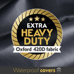 Futura 420D Rectangular 150X90X75Cm Waterproof Garden Furniture Cover, Outdoor Patio Weatherproof Rattan Sofa Shield - thumbnail 2