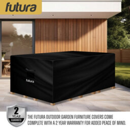 Futura 420D Rectangular 150X90X75Cm Waterproof Garden Furniture Cover, Outdoor Patio Weatherproof Rattan Sofa Shield - thumbnail 8