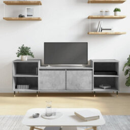 Walplus Tv Cabinet Concrete Grey 160X35X55 Cm Engineered Wood