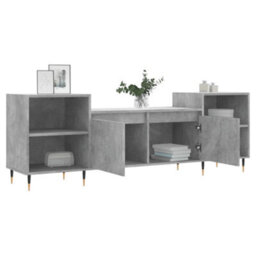 Walplus Tv Cabinet Concrete Grey 160X35X55 Cm Engineered Wood - thumbnail 4