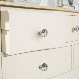 Statement Furniture Juliette Champagne Vintage Chic 6 Drawer Chest With Crystal Handles - thumbnail 3