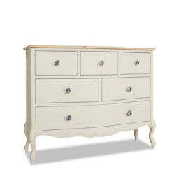 Statement Furniture Juliette Champagne Vintage Chic 6 Drawer Chest With Crystal Handles - thumbnail 4