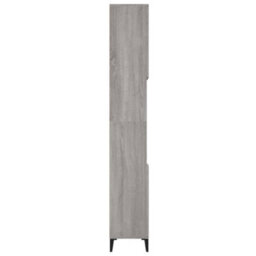 Berkfield Bathroom Cabinet Grey Sonoma 30X30X190 Cm Engineered Wood - thumbnail 8