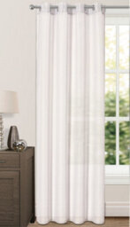Velosso Riva Eyelet Voile Panel - White