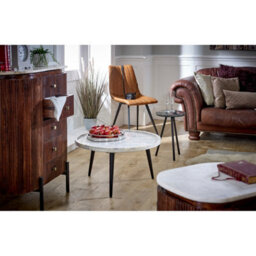 Royal Coffee Table With Marble Top And Metal Legs - thumbnail 7