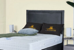 UKBEDFURNITURE Hanna Plush Steel End Opening Divan Ottoman Bed With 54 Inch Headboard & 10 Inch Orthopaedic Mattress - thumbnail 3