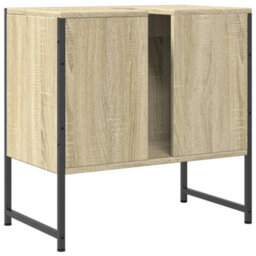 Berkfield Bathroom Sink Cabinet Sonoma Oak 60X33X60 Cm Engineered Wood - thumbnail 8