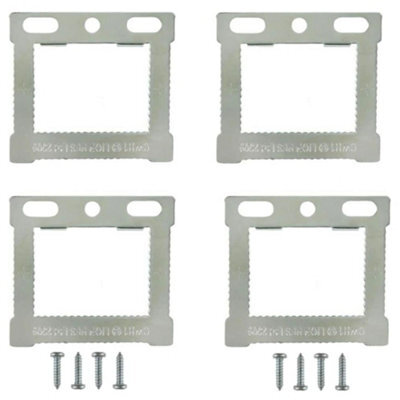 Sisi UK 10 Pack Square Sawtooth Cwh1 Picture Frame Hangers With Screws For Canvas Floater Frames And Wall Art Hanging - image 1