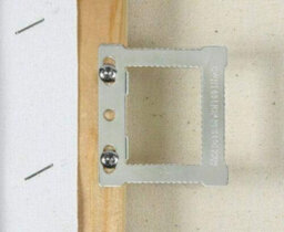 Sisi UK 10 Pack Square Sawtooth Cwh1 Picture Frame Hangers With Screws For Canvas Floater Frames And Wall Art Hanging - thumbnail 2