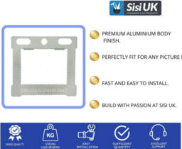 Sisi UK 10 Pack Square Sawtooth Cwh1 Picture Frame Hangers With Screws For Canvas Floater Frames And Wall Art Hanging - thumbnail 4