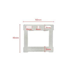 Sisi UK 10 Pack Square Sawtooth Cwh1 Picture Frame Hangers With Screws For Canvas Floater Frames And Wall Art Hanging - thumbnail 5