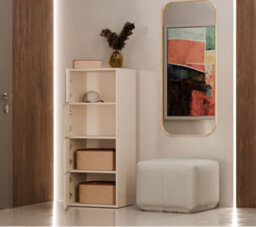 Storage Cabinet Topeshop Alma Cashmere 4 Door 50 X 119 X 40 Cm - thumbnail 7