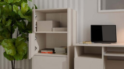 Storage Cabinet Topeshop Alma Cashmere 4 Door 50 X 119 X 40 Cm - thumbnail 2